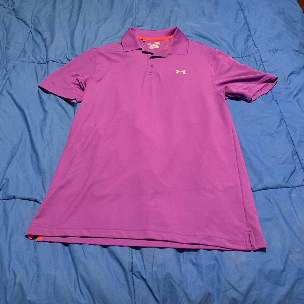 Under Armour Men’s Heatgear Purple Polo Shirt